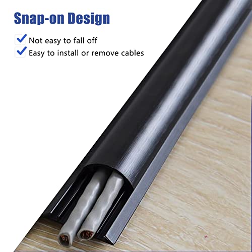 13-Foot Tread-Resistant Aluminum Floor Cable Raceway