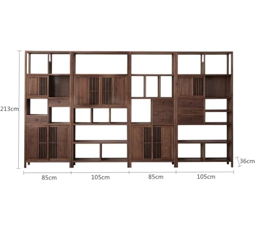 TRABVVIJSC 4-in-1 Modern Tea Set Storage and Display Shelf