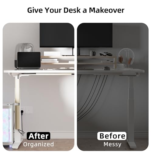 YECAYE Self-Adhesive Cable Hider and Cord Organizer, Black