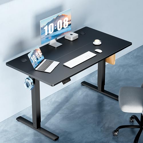 DUMOS 40-Inch Oak Electric Standing Desk with Memory Presets