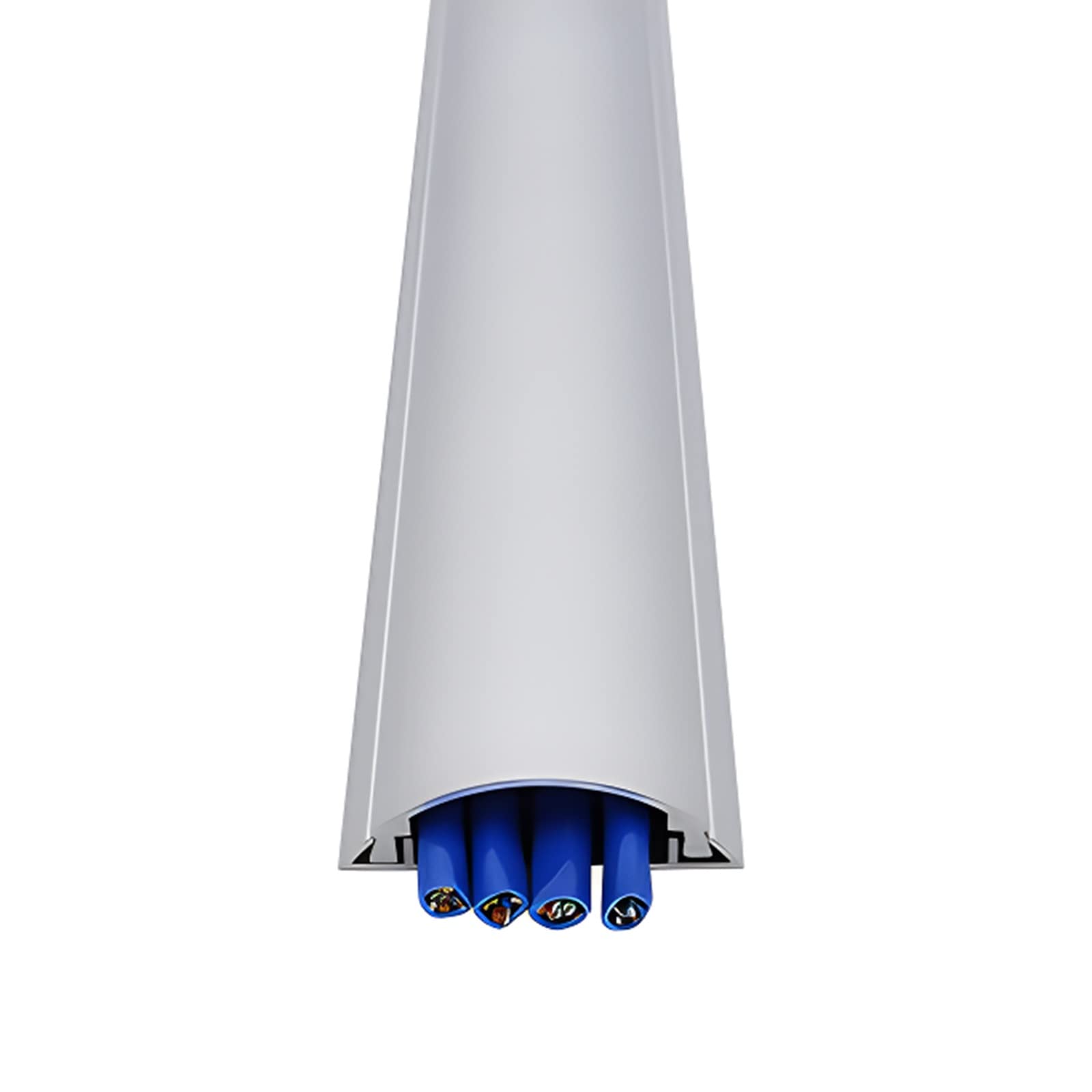 13-Foot Tread-Resistant Aluminum Floor Cable Raceway