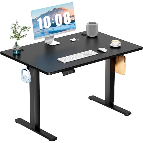 DUMOS 40-Inch Oak Electric Standing Desk with Memory Presets
