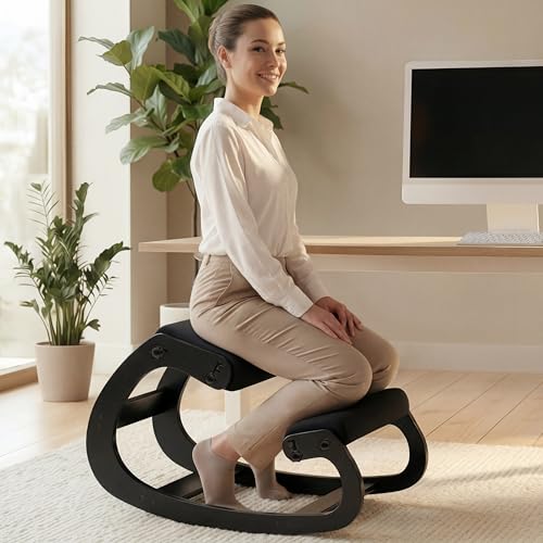 NYPOT Ergonomic Rocking Kneeling Chair with Adjustable Seat