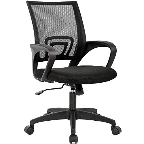 Mid-Back Ergonomic Mesh Office Chair with Lumbar Support