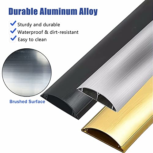 13-Foot Tread-Resistant Aluminum Floor Cable Raceway