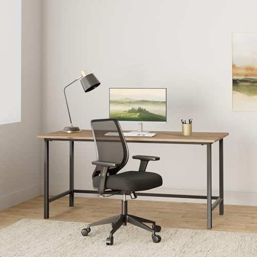 Schwake Ergonomic Office Chair Home Mesh Desk Chair with Adjustable Arms - Mid Back Computer Chairs for Adults - Swivel Task Chair Comfortable for Home Office
