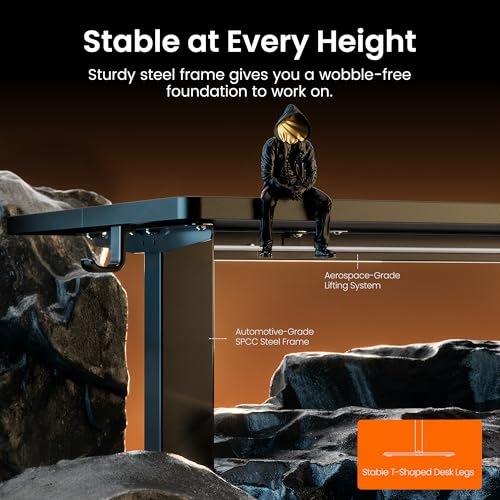 ErGear Height Adjustable Electric Standing Desk, Sit Stand up Desk, Memory Computer Home Office Desk