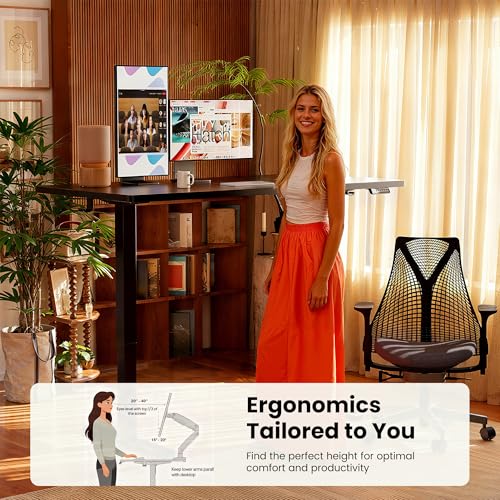ErGear Height Adjustable Electric Standing Desk, Sit Stand up Desk, Memory Computer Home Office Desk