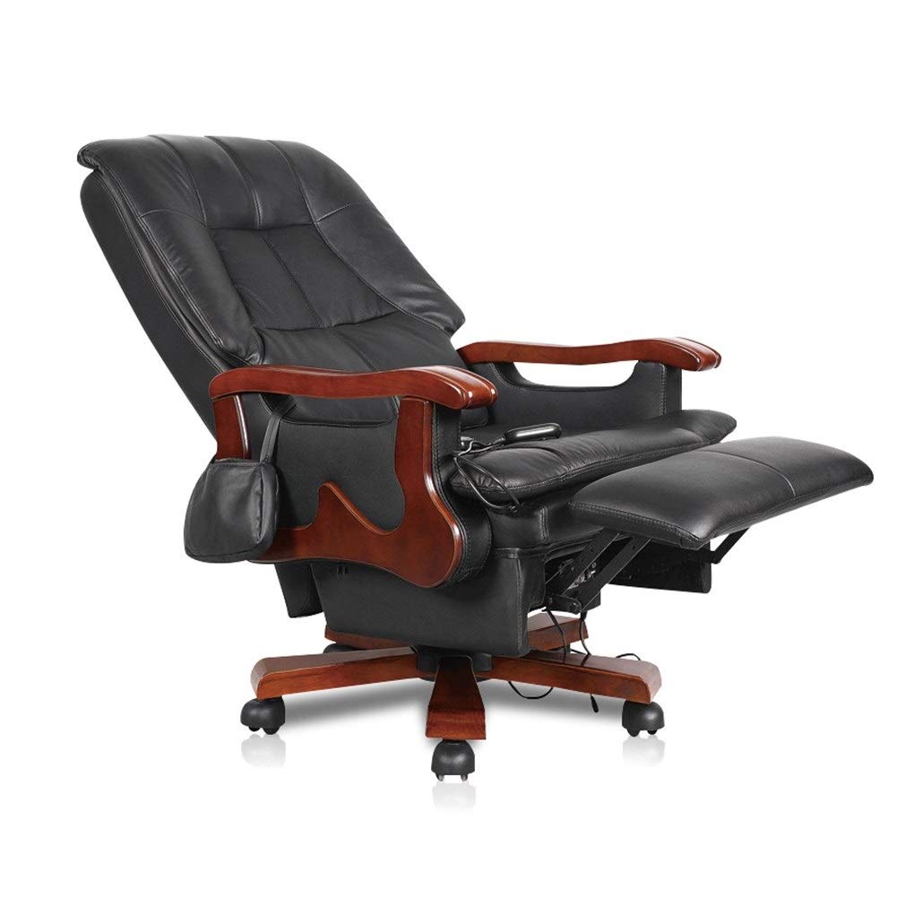 IIPOSAQQ High-Back Electric Reclining Leather Executive Chair