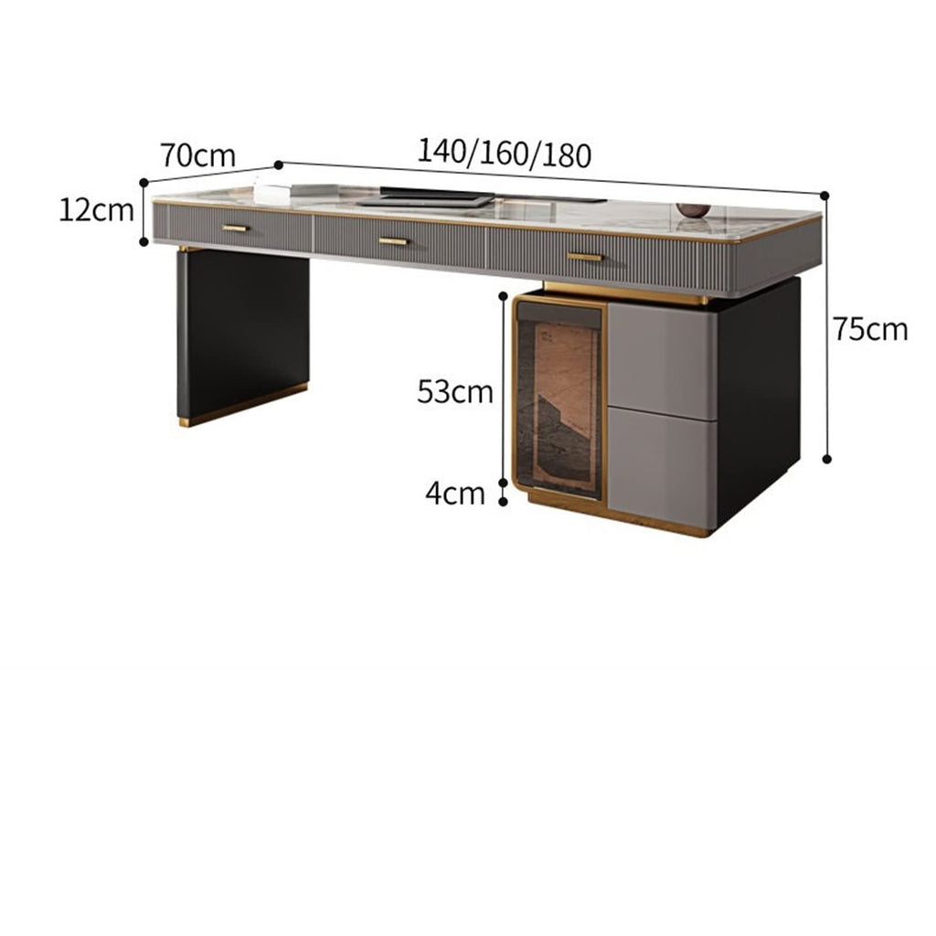 TRABVVIJSC L Shaped Desk Desk Minimalist Luxury Desktop Computer Home Study High-end Boss