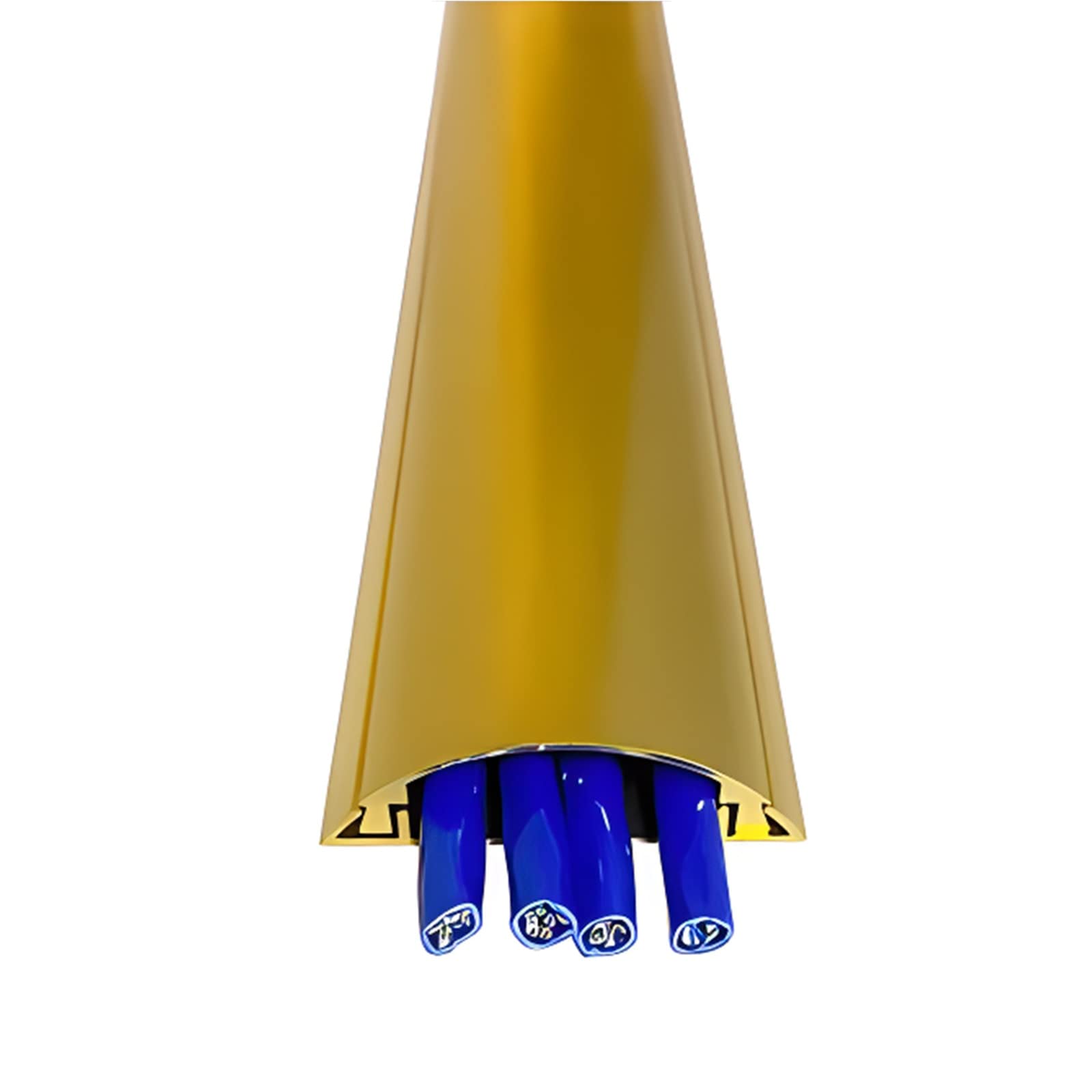 13-Foot Tread-Resistant Aluminum Floor Cable Raceway