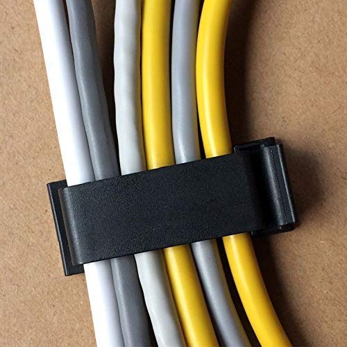 SOULWIT Self-Adhesive Cable Management Clips, 50-Piece Set