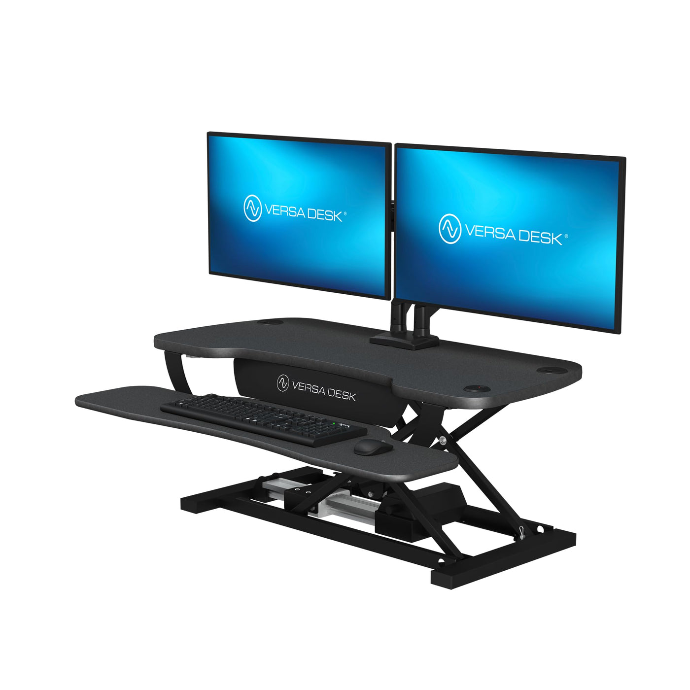 VERSADESK Electric Sit-Stand Desk Converter with Keyboard Tray