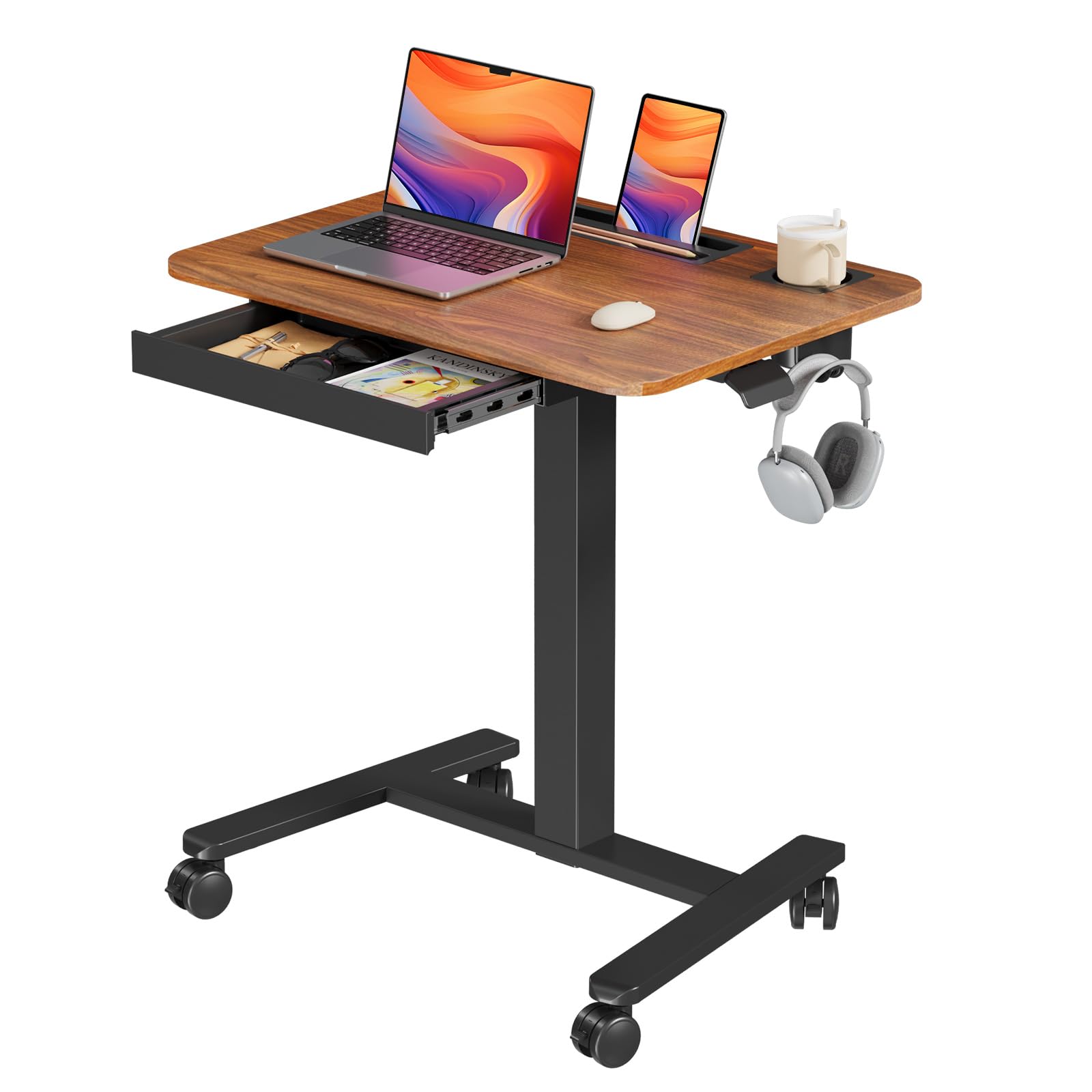 JYLH JOYSEEKER Mobile Standing Desk with Drawer