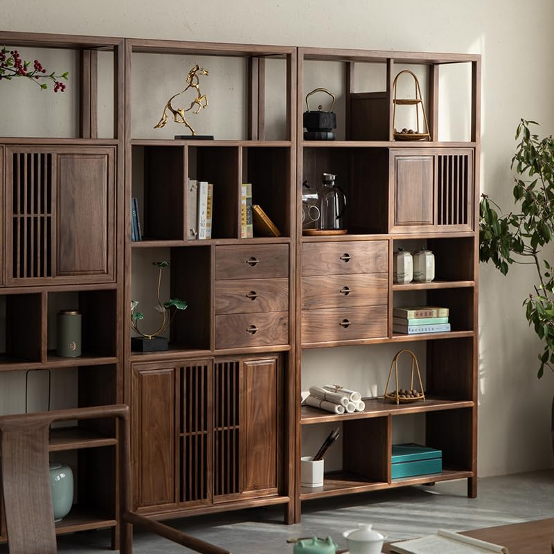 TRABVVIJSC 4-in-1 Modern Tea Set Storage and Display Shelf