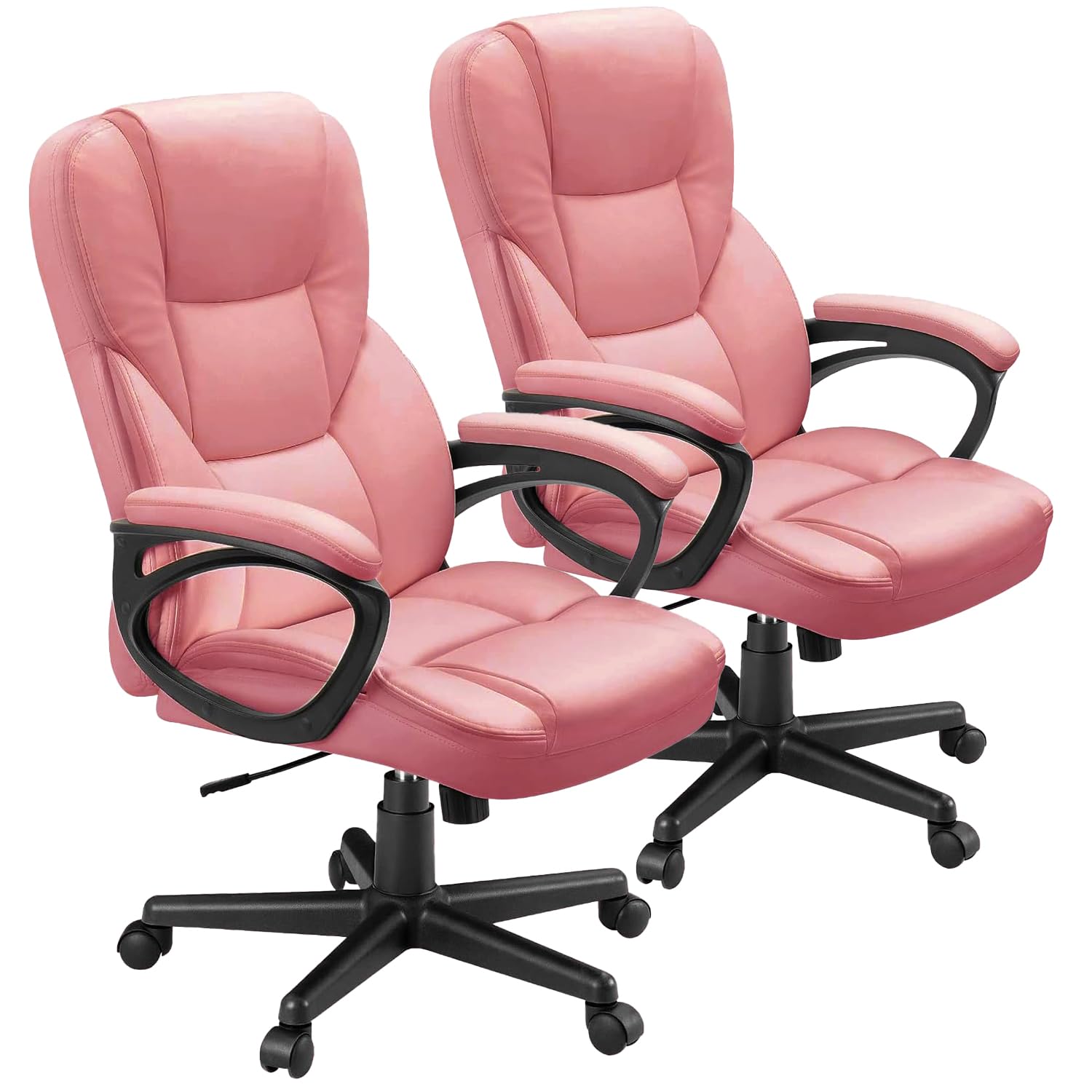 Furmax Office Executive Chair High Back Adjustable Managerial Home Desk Chair, Swivel Computer PU Leather Chair
