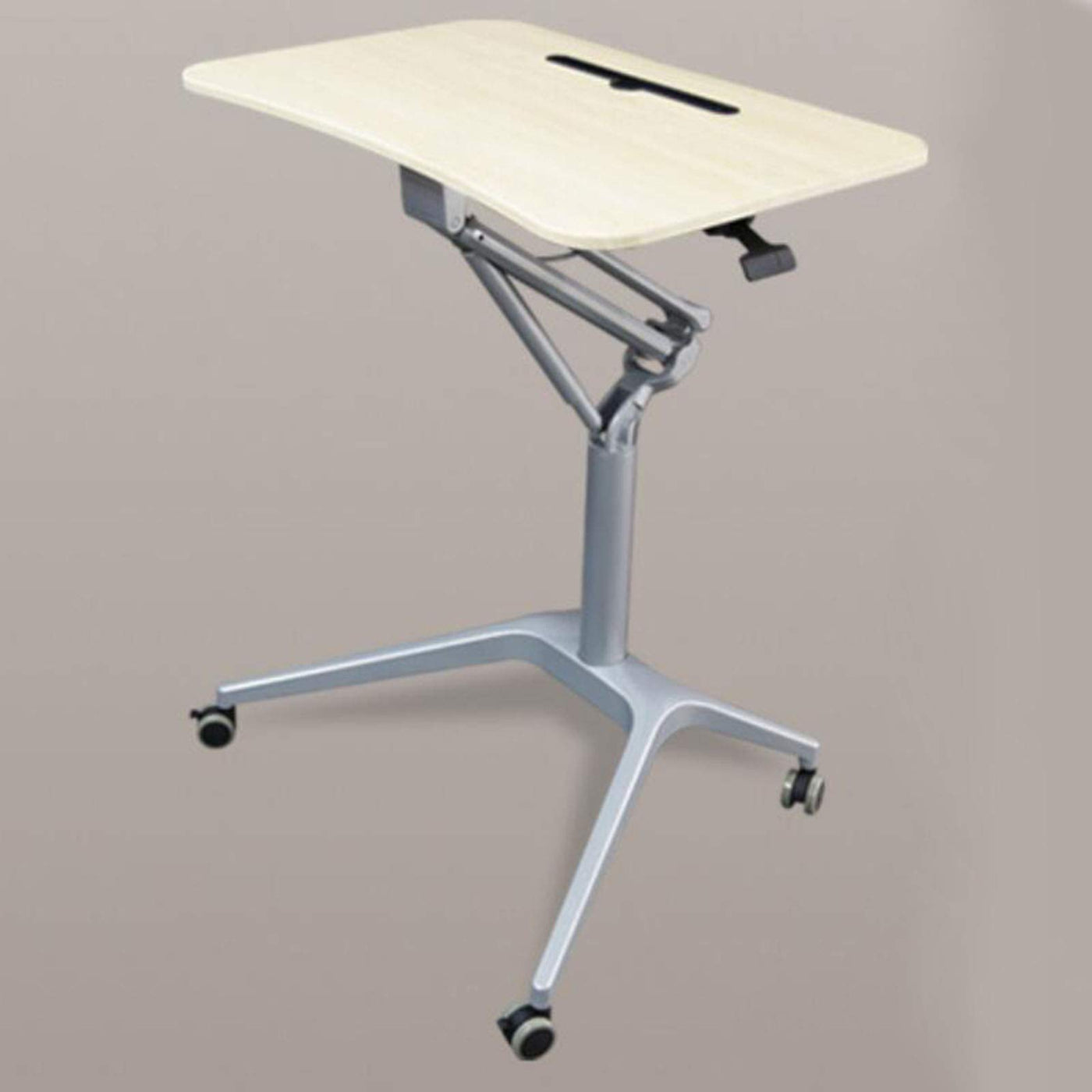 75–106 cm Height-Adjustable Mobile Laptop Desk with Casters