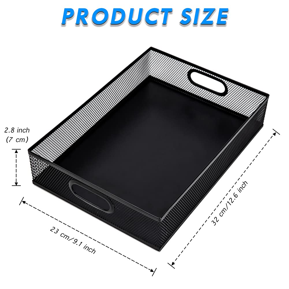 EsOfficce Black Metal Mesh Desk Drawer Organizer