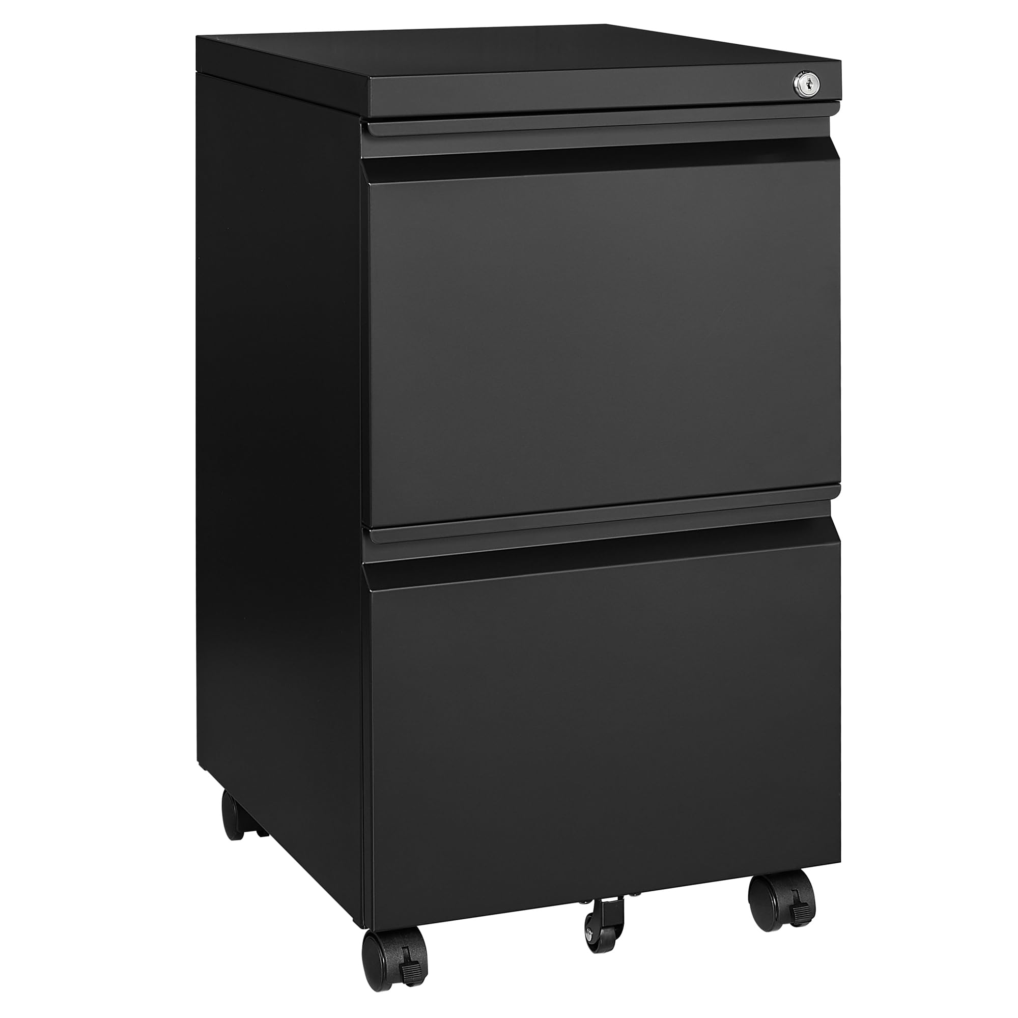 Letaya Locking Mobile Under-Desk File Cabinet, 2 or 3 Drawers