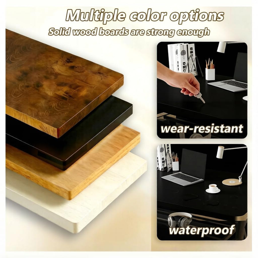 HDOFM Folding Computer Desk for Small Spaces, No Assembly