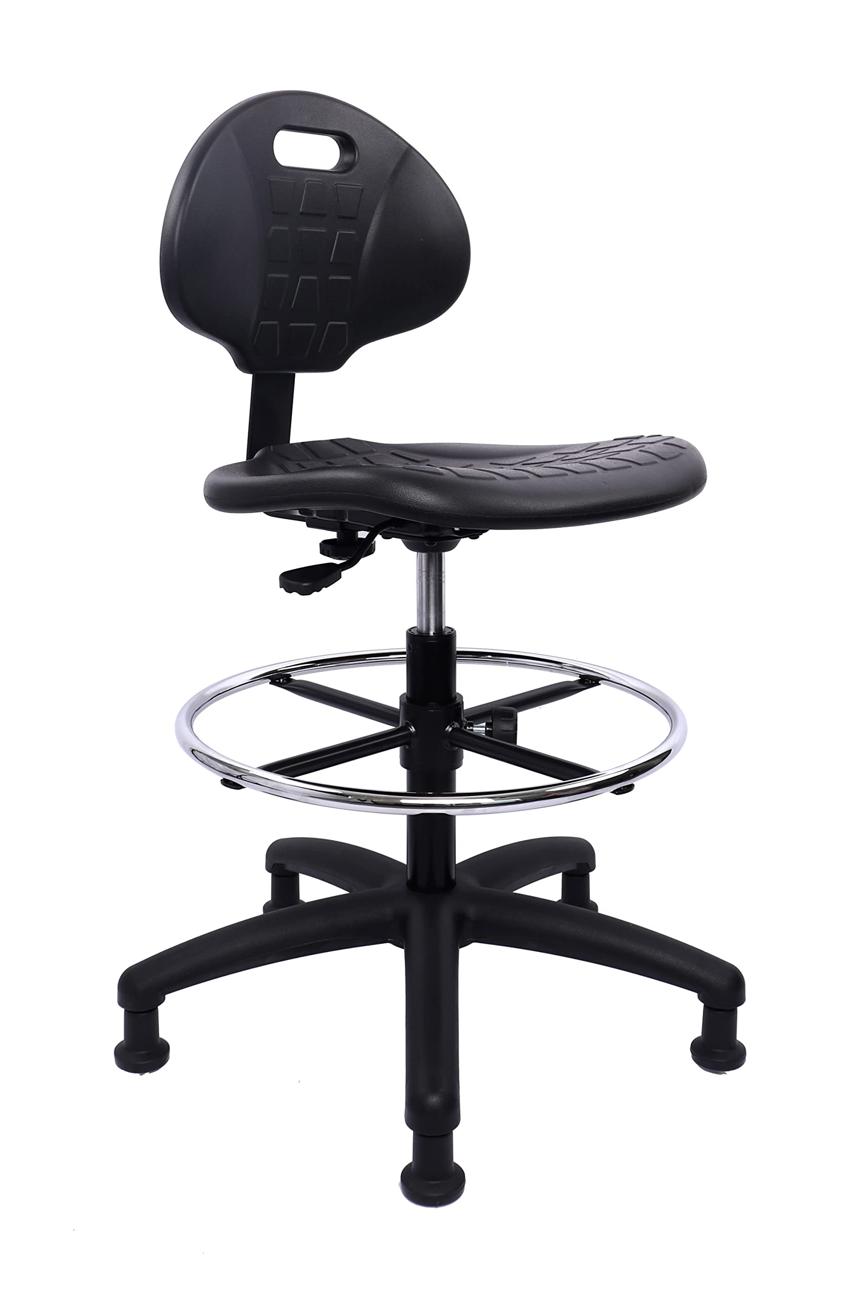 Chair Master Heavy-Duty Polyurethane Drafting Stool with Footring
