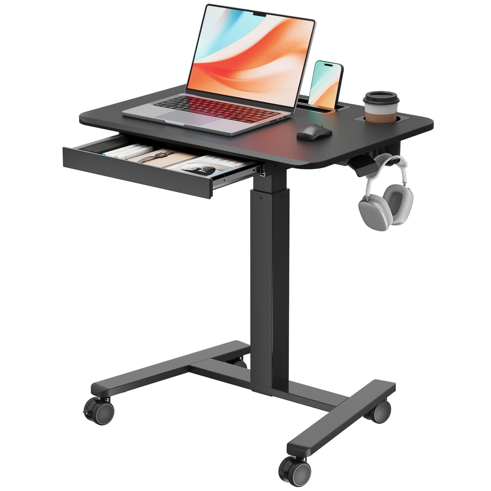 JYLH JOYSEEKER Mobile Standing Desk with Drawer