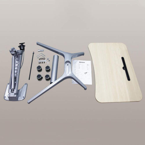 75–106 cm Height-Adjustable Mobile Laptop Desk with Casters