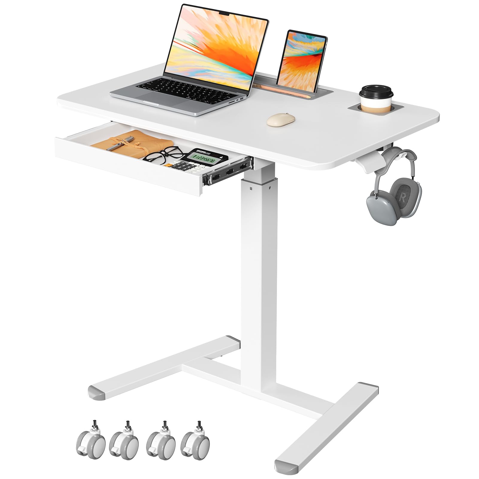 JYLH JOYSEEKER Mobile Standing Desk with Drawer