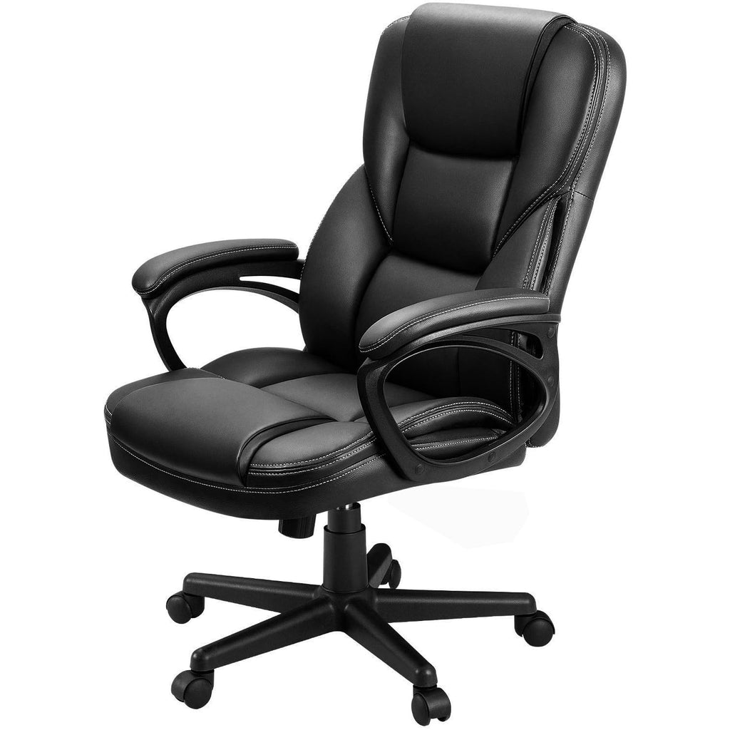 Furmax Office Executive Chair High Back Adjustable Managerial Home Desk Chair, Swivel Computer PU Leather Chair