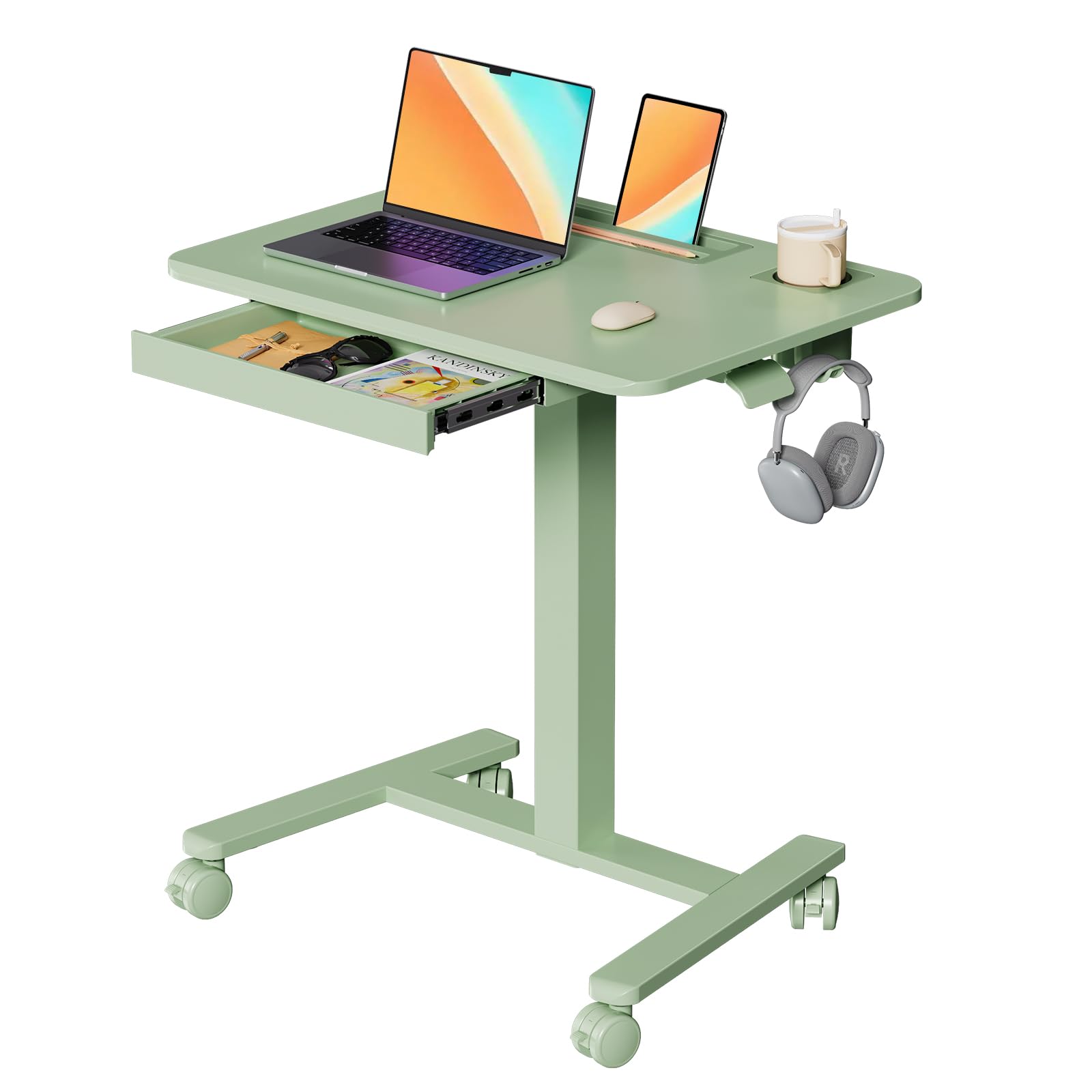 JYLH JOYSEEKER Mobile Standing Desk with Drawer