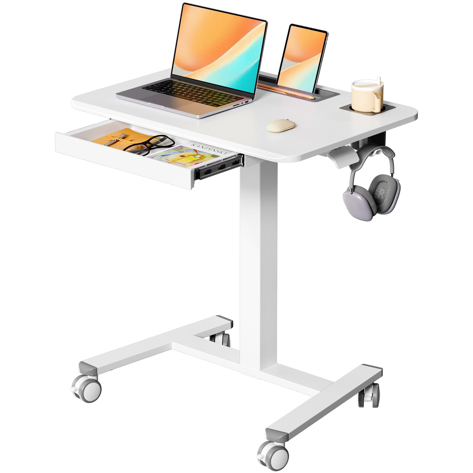 JYLH JOYSEEKER Mobile Standing Desk with Drawer