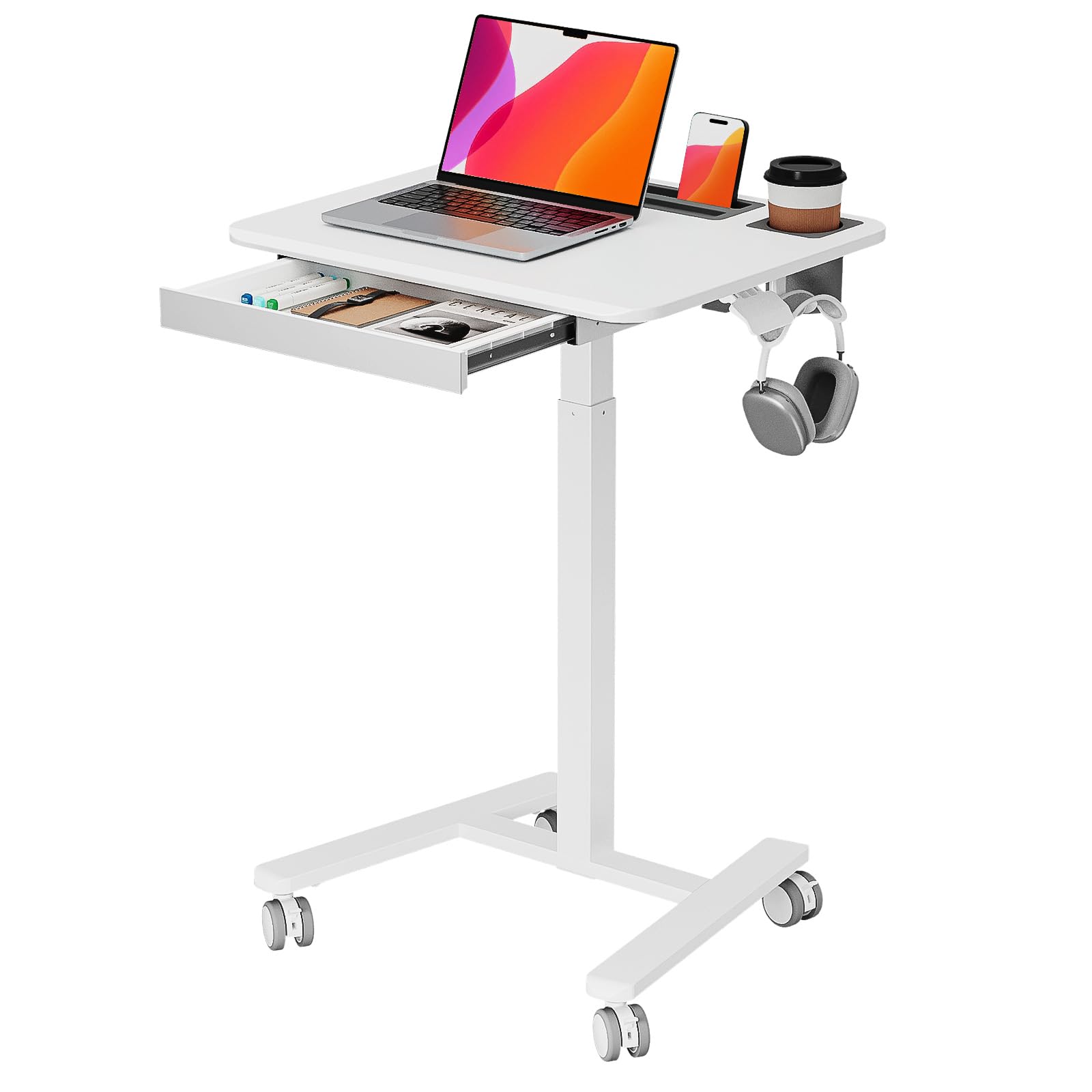 JYLH JOYSEEKER Mobile Standing Desk with Drawer