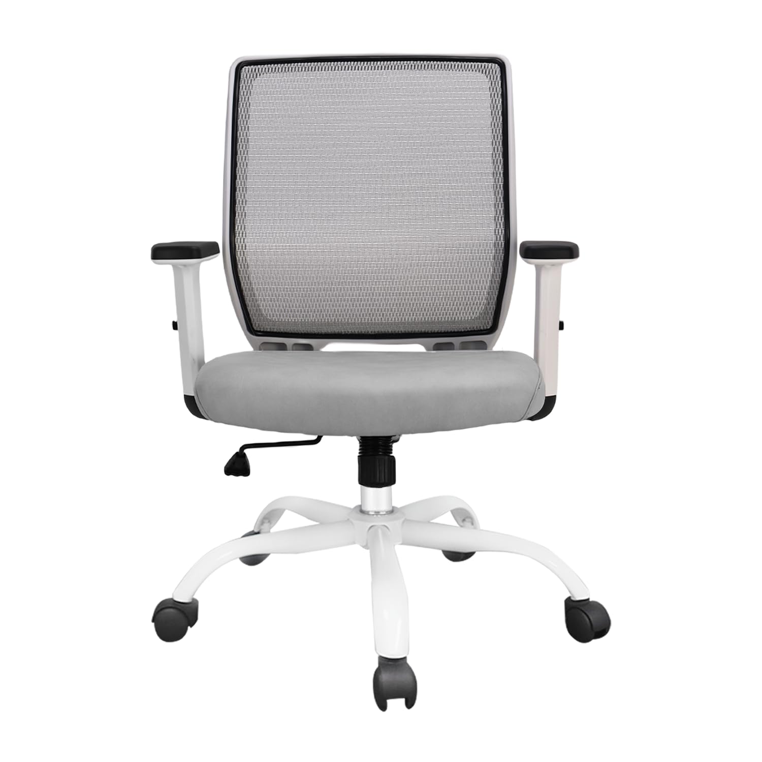 Schwake Ergonomic Office Chair Home Mesh Desk Chair with Adjustable Arms - Mid Back Computer Chairs for Adults - Swivel Task Chair Comfortable for Home Office