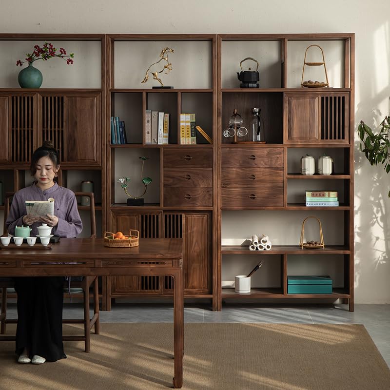 TRABVVIJSC 4-in-1 Modern Tea Set Storage and Display Shelf