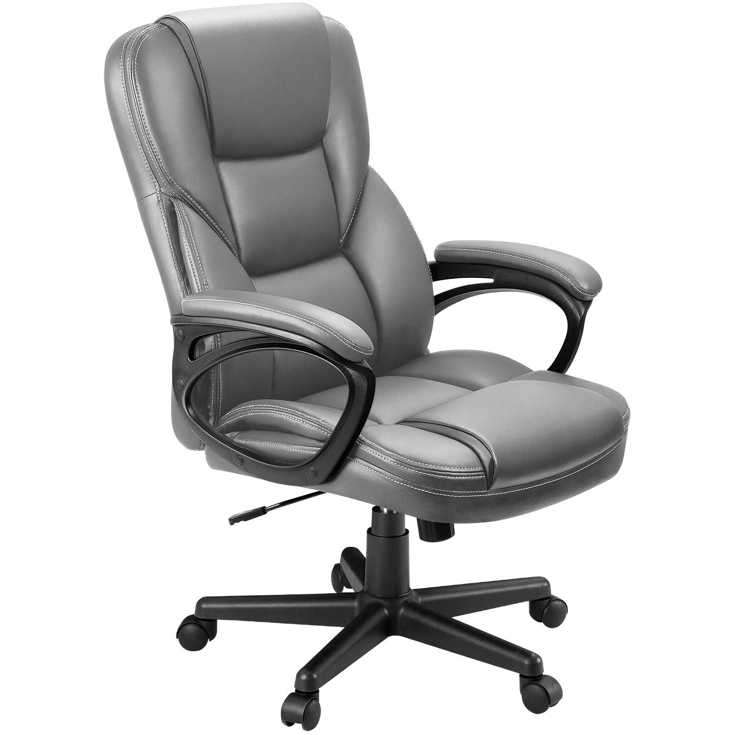 Furmax Office Executive Chair High Back Adjustable Managerial Home Desk Chair, Swivel Computer PU Leather Chair