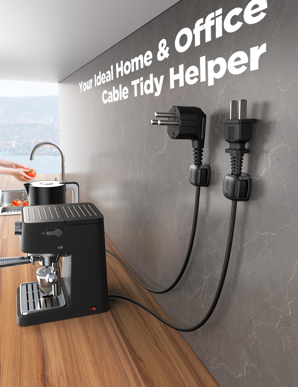 Chfeila Dual-Spring Cord Organizer with Secure Clasp