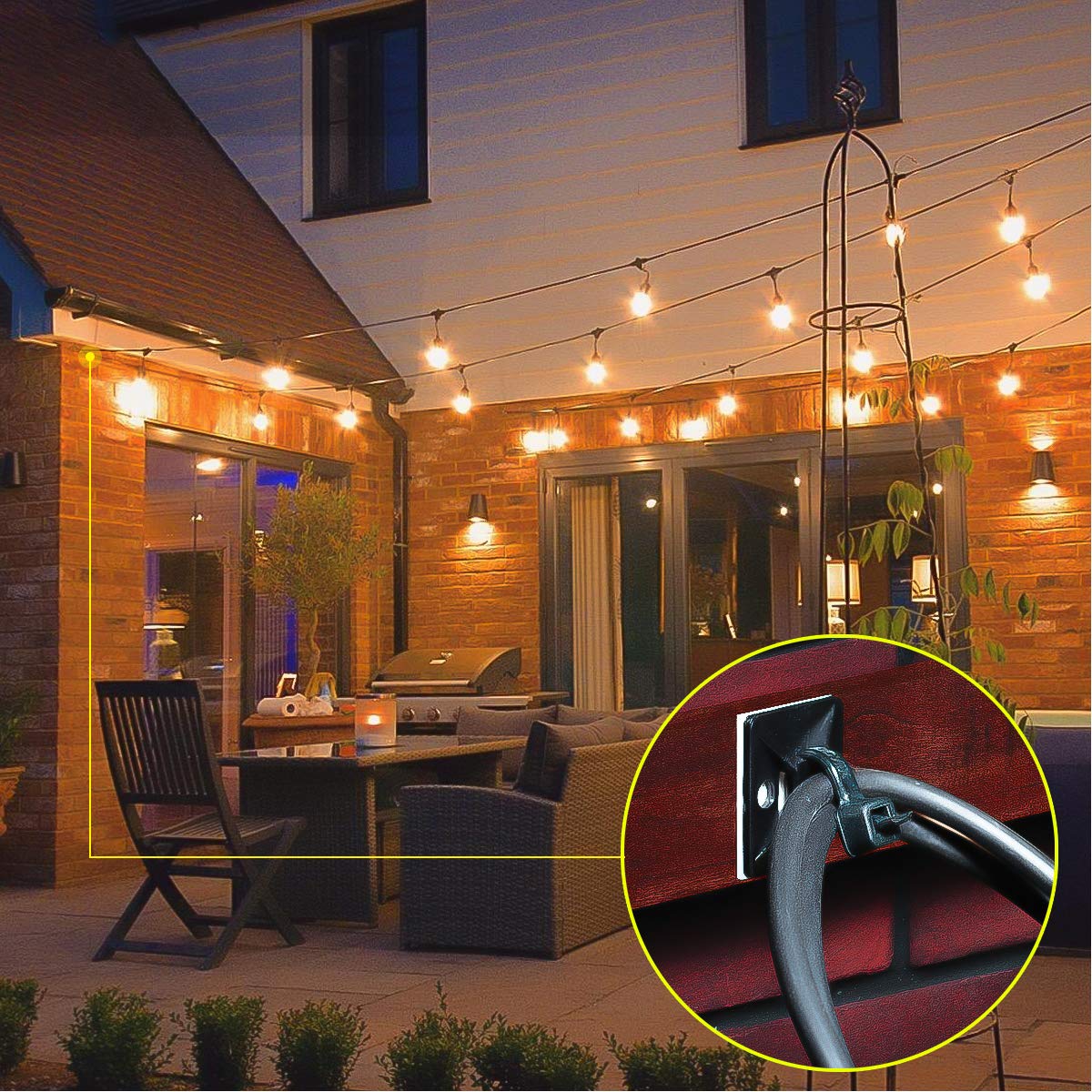 XHF 3/4-Inch Self-Adhesive Cable Tie Mounts, 100-Piece Set