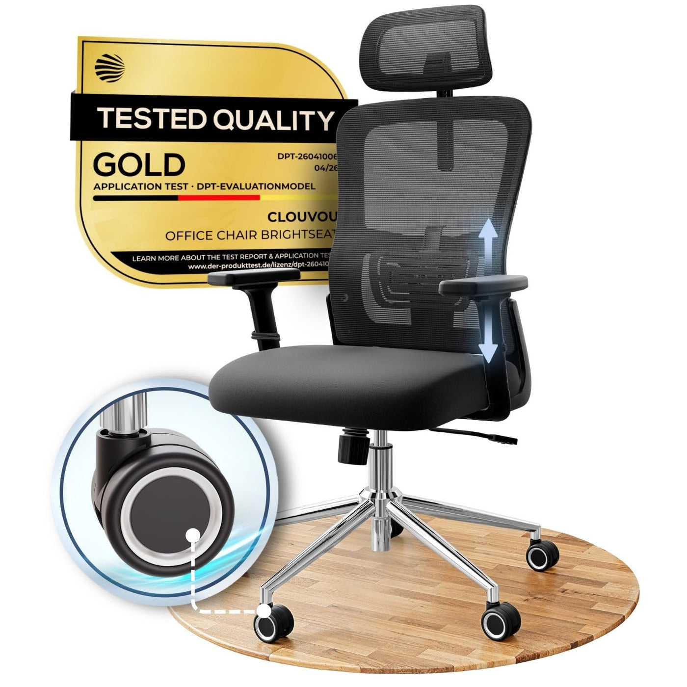 CLOUVOU Office Chair for Home and Professional Workspaces