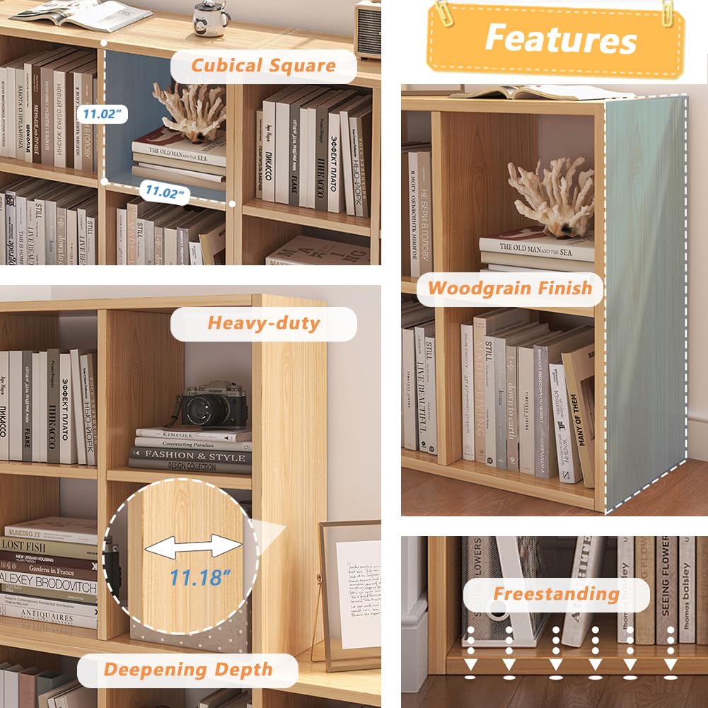 NELYE Cube Organizer Shelf and Bookcase for Home Office