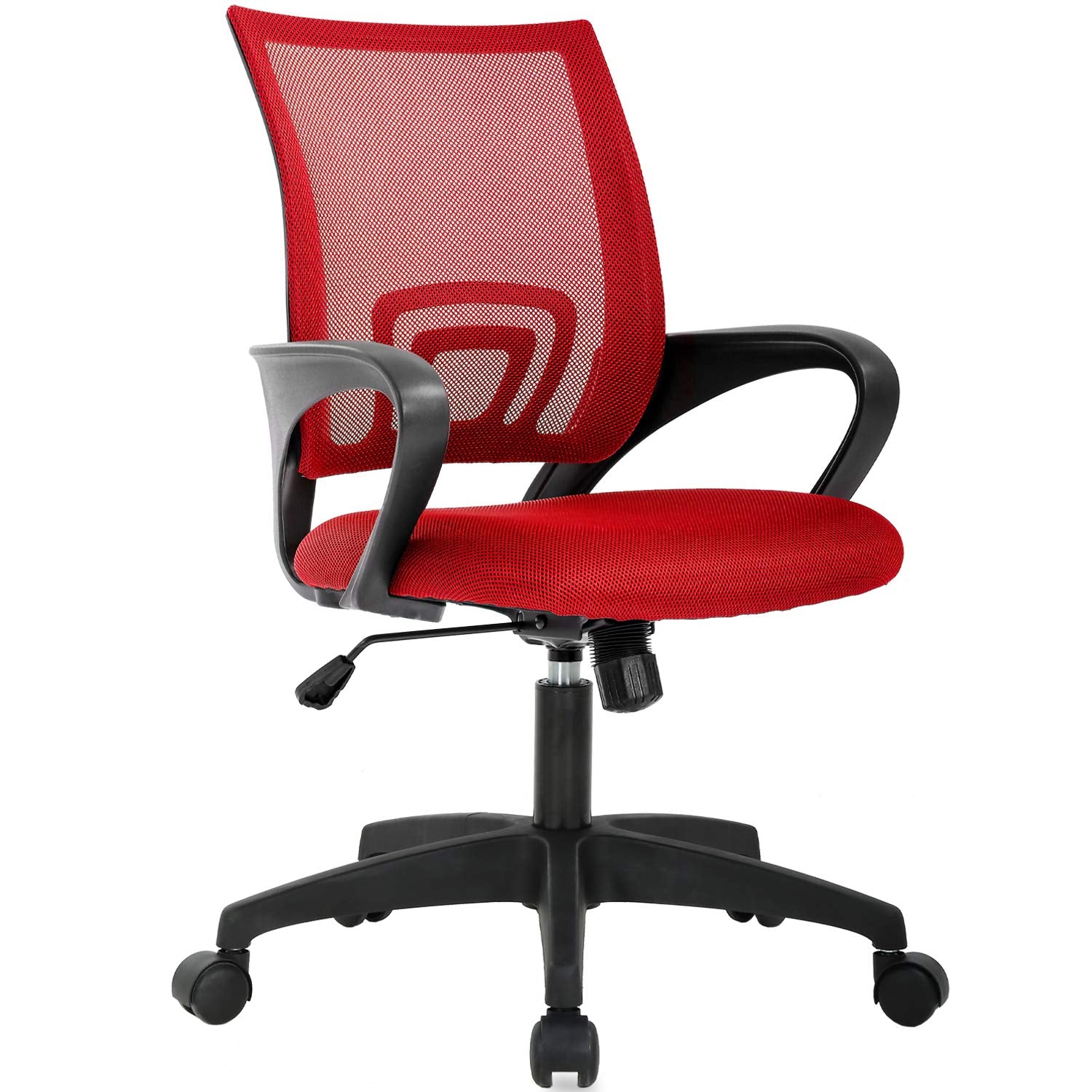 Home Office Chair Ergonomic Desk Chair Mesh Computer Chair with Lumbar Support Armrest Executive Rolling Swivel Adjustable Mid Back Task Chair for Women Adults