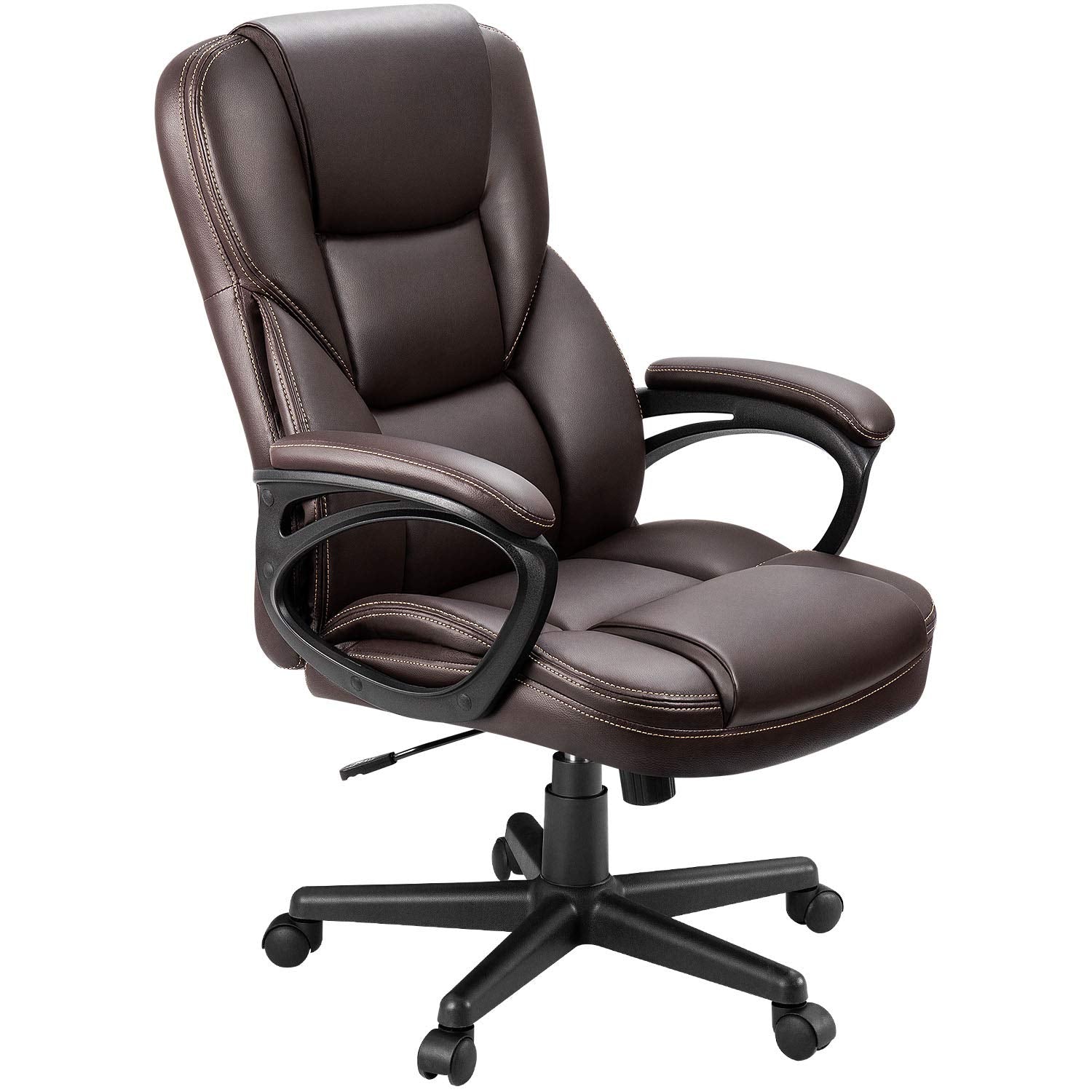 Furmax Office Executive Chair High Back Adjustable Managerial Home Desk Chair, Swivel Computer PU Leather Chair