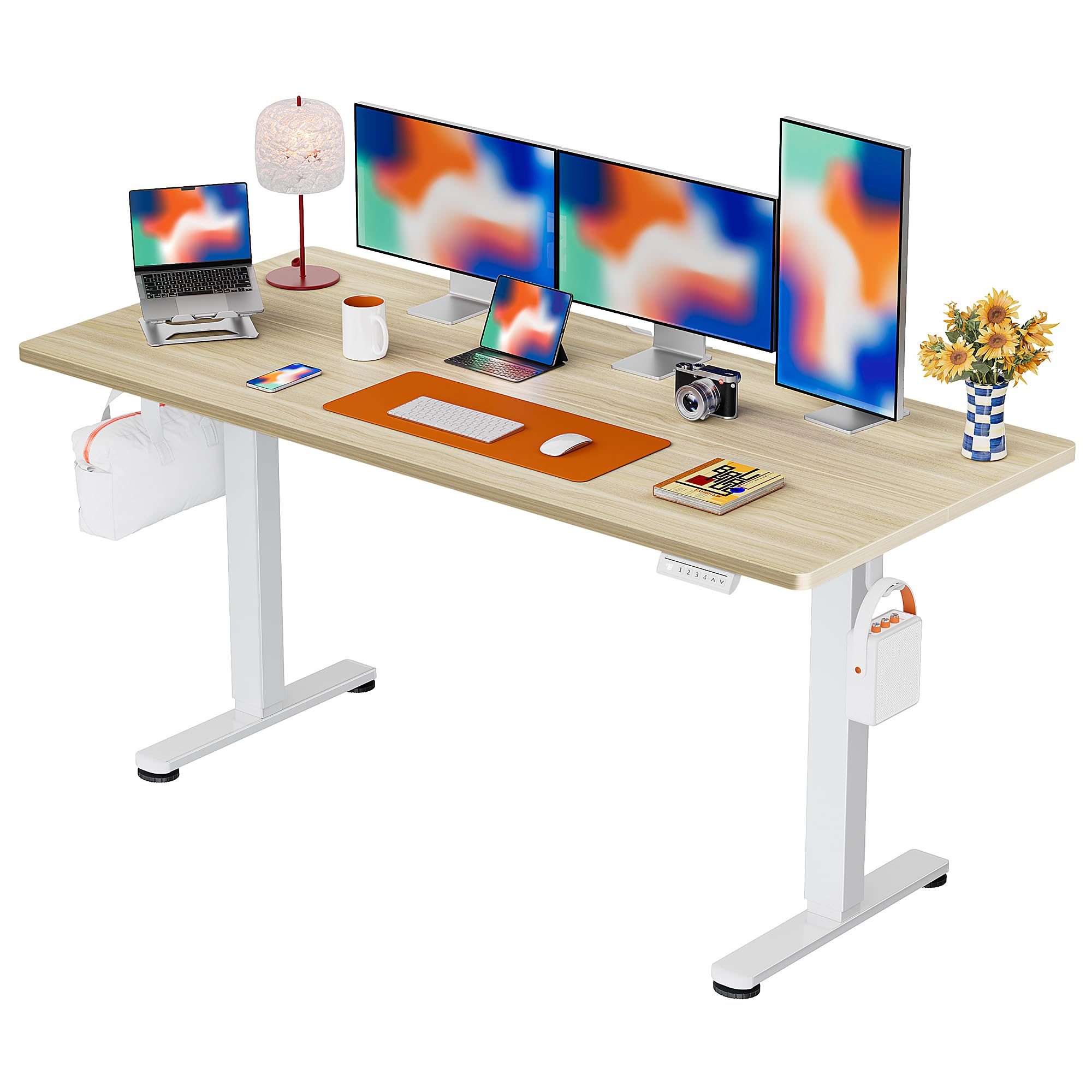 ErGear Height Adjustable Electric Standing Desk, Sit Stand up Desk, Memory Computer Home Office Desk