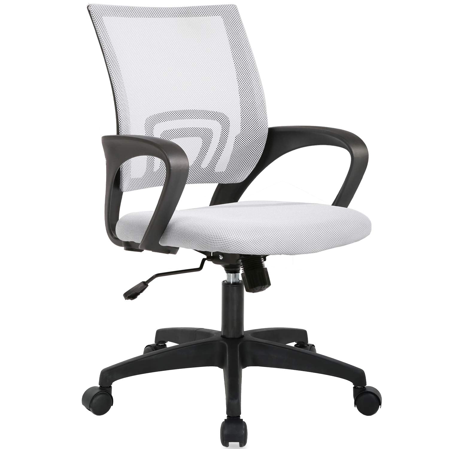 Home Office Chair Ergonomic Desk Chair Mesh Computer Chair with Lumbar Support Armrest Executive Rolling Swivel Adjustable Mid Back Task Chair for Women Adults