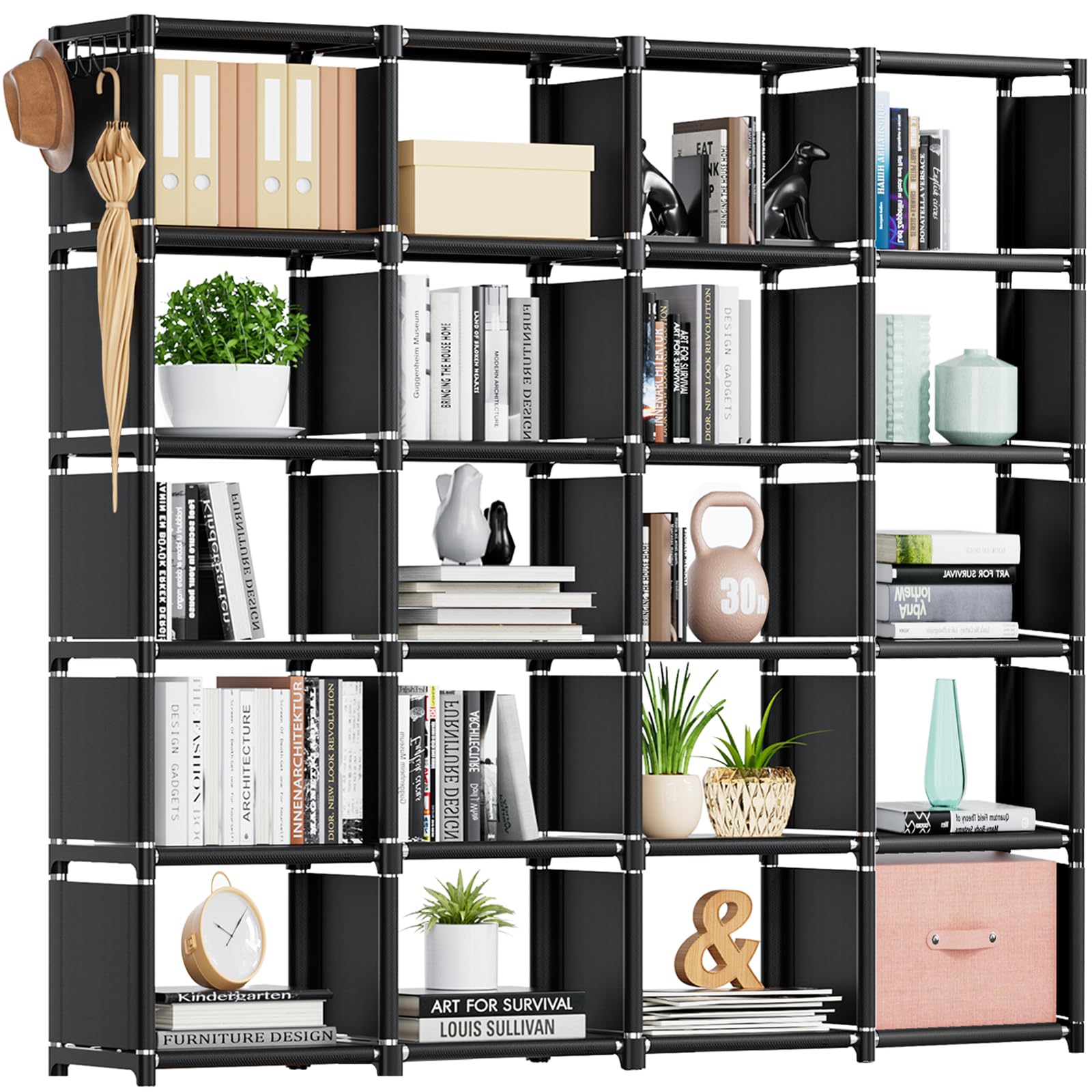 Mavivegue Freestanding Bookshelf for Home and Office Storage