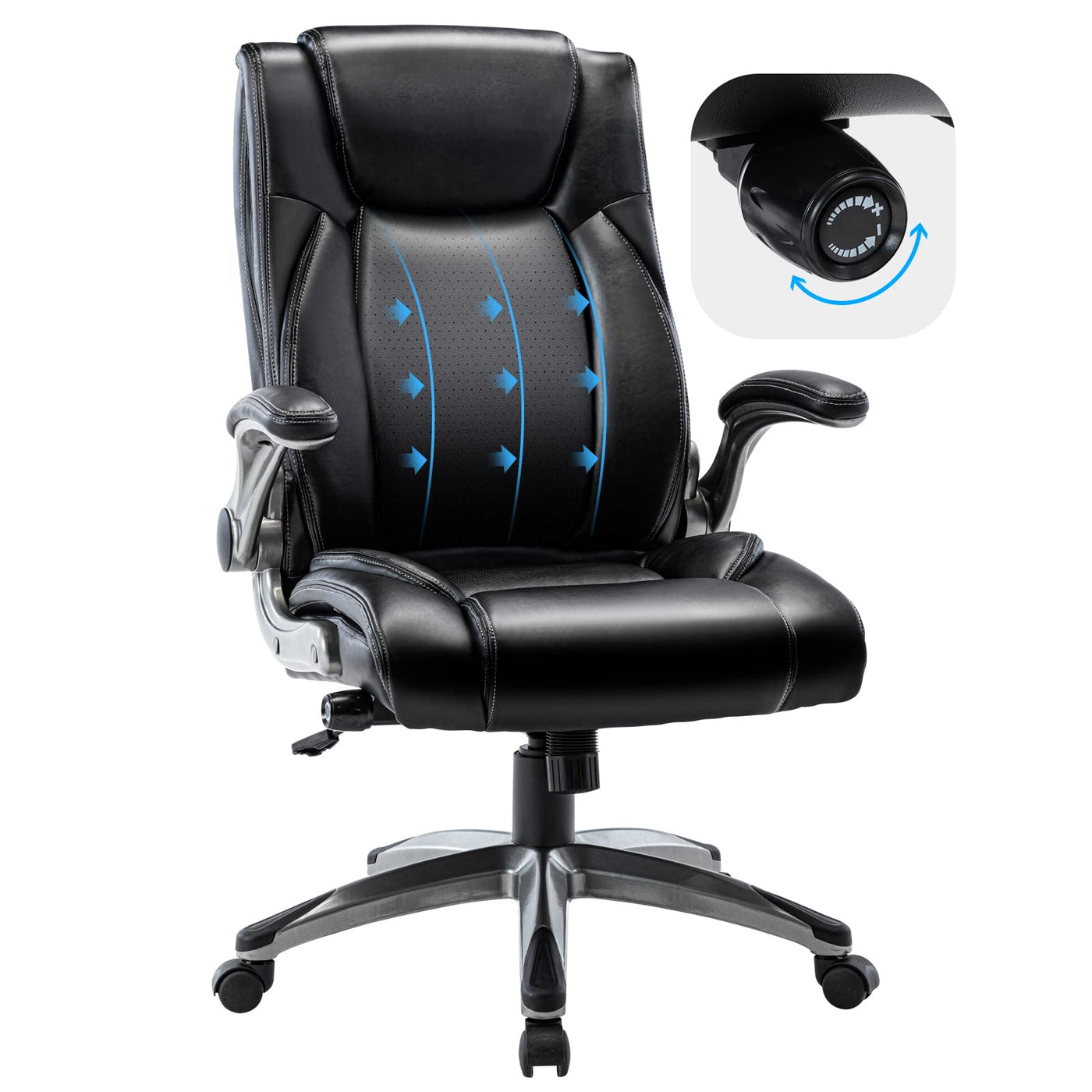 High-Back Executive Office Chair for Home and Professional Use