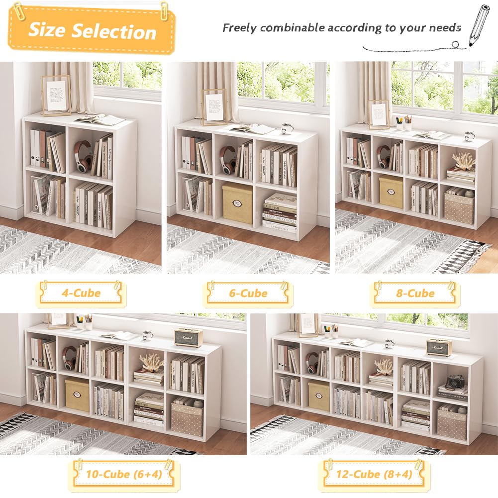 NELYE Cube Organizer Shelf and Bookcase for Home Office