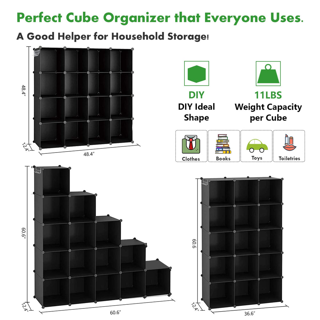 C&AHOME 16-Cube Storage Organizer for Home and Office