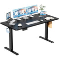 DUMOS 40 Inch Electric Standing Desk Height Adjustable, Sit to Stand Up Computer Workstations Work PC Table Home Office Study Writing Gaming Desks with Memory Presets for Walking Pad, Bedroom, Oak
