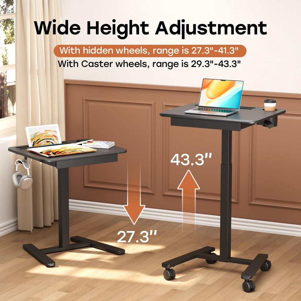 JYLH JOYSEEKER Mobile Standing Desk with Drawer