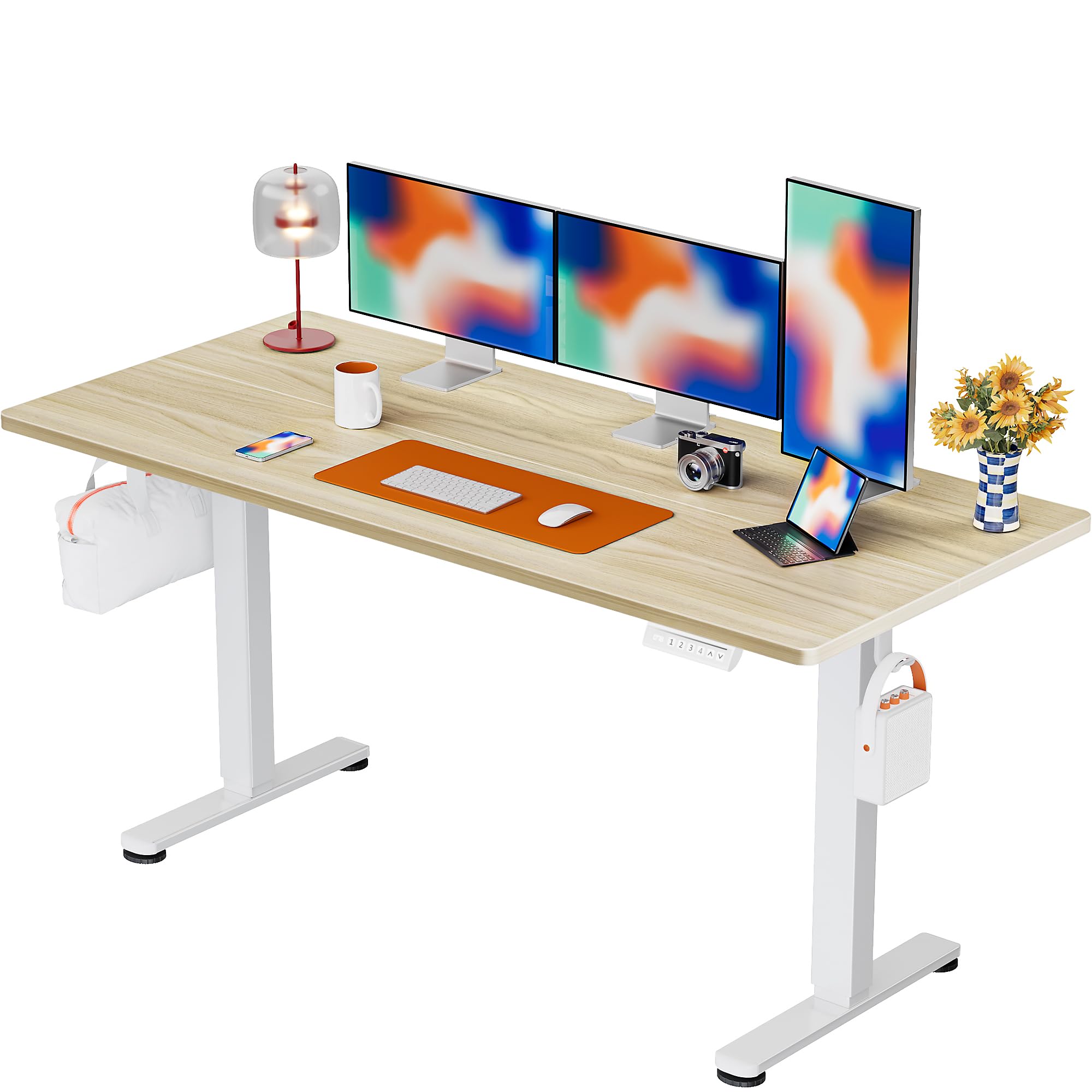 ErGear Height Adjustable Electric Standing Desk, Sit Stand up Desk, Memory Computer Home Office Desk